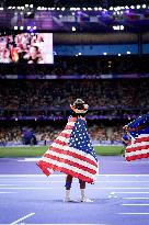 Paris 2024 - USA’s Tara Davis-Woodhall Takes Gold In The Women’s Long Jump