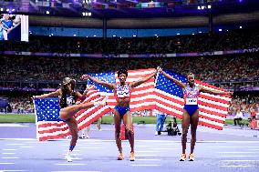 Paris 2024 - USA’s Tara Davis-Woodhall Takes Gold In The Women’s Long Jump