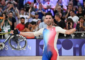 Paris 2024 - France’s Benjamin Thomas Takes Gold In Men's Omnium