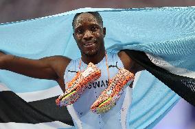 Paris 2024 - Botswana’s Tebogo Takes Gold In Men’s 200m