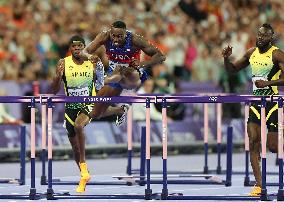 Paris 2024 - USA’s Daniel Roberts Takes Gold In The Men's 110m Hurdles