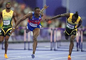 Paris 2024 - USA’s Daniel Roberts Takes Gold In The Men's 110m Hurdles