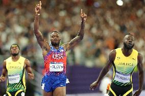 Paris 2024 - USA’s Daniel Roberts Takes Gold In The Men's 110m Hurdles