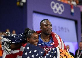 Paris 2024 - USA’s Daniel Roberts Takes Gold In The Men's 110m Hurdles