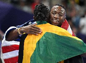 Paris 2024 - USA’s Daniel Roberts Takes Gold In The Men's 110m Hurdles