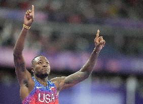 Paris 2024 - USA’s Daniel Roberts Takes Gold In The Men's 110m Hurdles