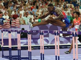 Paris 2024 - USA’s Daniel Roberts Takes Gold In The Men's 110m Hurdles