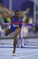 Paris 2024 - USA’s Daniel Roberts Takes Gold In The Men's 110m Hurdles