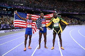 Paris 2024 - USA’s Daniel Roberts Takes Gold In The Men's 110m Hurdles