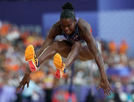 Paris 2024 - USA’ Tara Davis-Woodhal Takes Gold In Women’s Long Jump