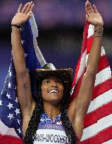 Paris 2024 - USA’ Tara Davis-Woodhal Takes Gold In Women’s Long Jump