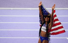 Paris 2024 - USA’ Tara Davis-Woodhal Takes Gold In Women’s Long Jump