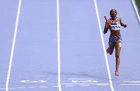 (PARIS2024) FRANCE-PARIS-OLY-ATHLETICS-4X400M RELAY-WOMEN