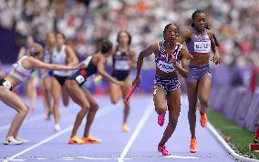 (PARIS2024) FRANCE-PARIS-OLY-ATHLETICS-4X400M RELAY-WOMEN