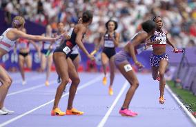 (PARIS2024) FRANCE-PARIS-OLY-ATHLETICS-4X400M RELAY-WOMEN