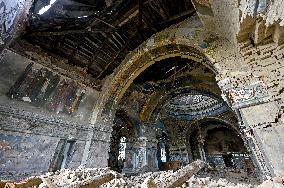 Christian church in eastern Ukraine destroyed by Russian troops