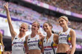 (PARIS2024) FRANCE-PARIS-OLY-ATHLETICS-4X400M RELAY-WOMEN