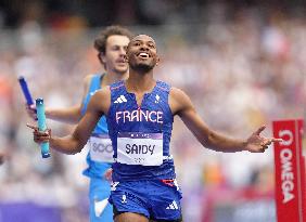 (PARIS2024) FRANCE-PARIS-OLY-ATHLETICS-4X400M RELAY-MEN