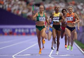 (PARIS2024) FRANCE-PARIS-OLY-ATHLETICS-4X400M RELAY-WOMEN