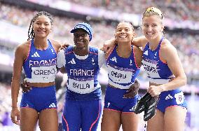 (PARIS2024) FRANCE-PARIS-OLY-ATHLETICS-4X400M RELAY-WOMEN