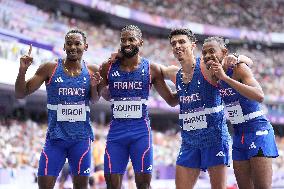 (PARIS2024) FRANCE-PARIS-OLY-ATHLETICS-4X400M RELAY-MEN