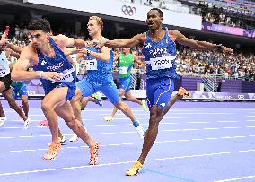 (PARIS2024) FRANCE-PARIS-OLY-ATHLETICS-4X400M RELAY-MEN