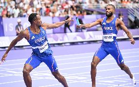 (PARIS2024) FRANCE-PARIS-OLY-ATHLETICS-4X400M RELAY-MEN