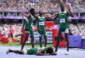 (PARIS2024) FRANCE-PARIS-OLY-ATHLETICS-4X400M RELAY-MEN