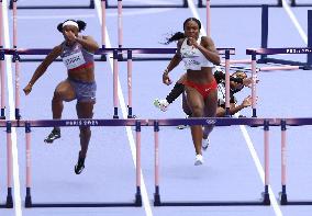 (PARIS2024) FRANCE-PARIS-OLY-ATHLETICS-100M HURDLES-WOMEN