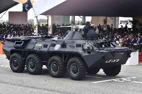 COTE D'IVOIRE-GRAND-BASSAM-INDEPENDENCE-MILITARY PARADE