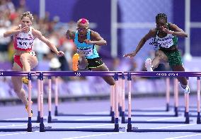 (PARIS2024) FRANCE-PARIS-OLY-ATHLETICS-100M HURDLES-WOMEN