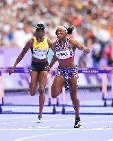 (PARIS2024) FRANCE-PARIS-OLY-ATHLETICS-100M HURDLES-WOMEN