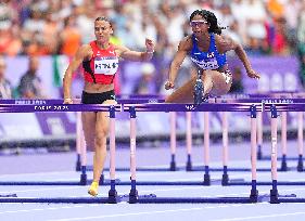 (PARIS2024) FRANCE-PARIS-OLY-ATHLETICS-100M HURDLES-WOMEN