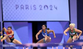 (PARIS2024) FRANCE-PARIS-OLY-ATHLETICS-100M HURDLES-WOMEN