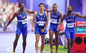 (PARIS2024) FRANCE-PARIS-OLY-ATHLETICS-4X400M RELAY-MEN