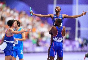 (PARIS2024) FRANCE-PARIS-OLY-ATHLETICS-4X400M RELAY-MEN