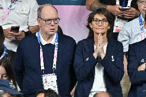 Paris 2024 - Monaco’s Princely Family Watches Tennis Table