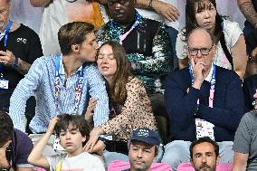 Paris 2024 - Monaco’s Princely Family Watches Tennis Table