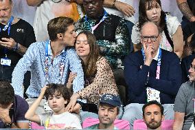 Paris 2024 - Monaco’s Princely Family Watches Tennis Table