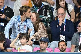 Paris 2024 - Monaco’s Princely Family Watches Tennis Table