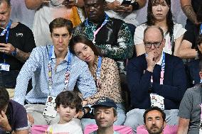 Paris 2024 - Monaco’s Princely Family Watches Tennis Table