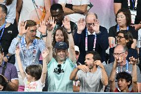 Paris 2024 - Monaco’s Princely Family Watches Tennis Table