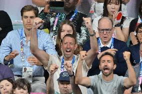 Paris 2024 - Monaco’s Princely Family Watches Tennis Table