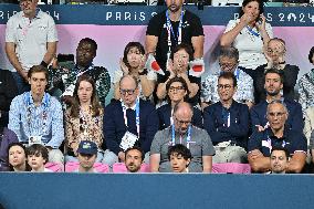 Paris 2024 - Monaco’s Princely Family Watches Tennis Table