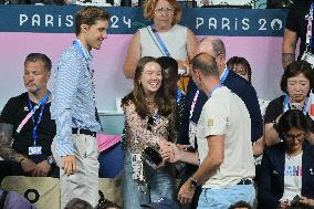 Paris 2024 - Monaco’s Princely Family Watches Tennis Table