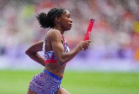 (PARIS2024) FRANCE-PARIS-OLY-ATHLETICS-4X400M RELAY-WOMEN