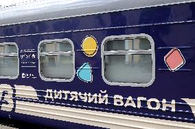 First childrens train carriage departs from Kharkiv