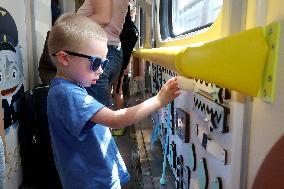 First childrens train carriage departs from Kharkiv