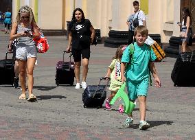 First childrens train carriage departs from Kharkiv