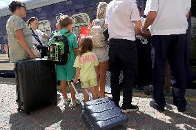 First childrens train carriage departs from Kharkiv